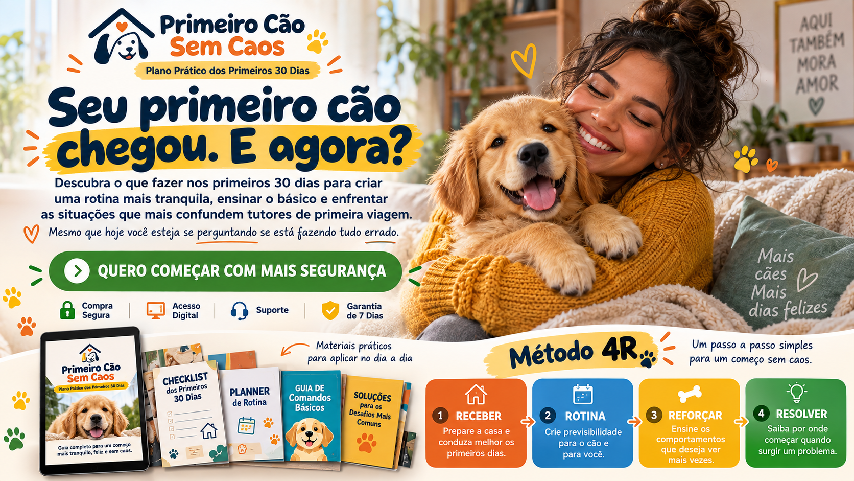 Primeiro Cão Sem Caos - Seu primeiro cão chegou. E agora?