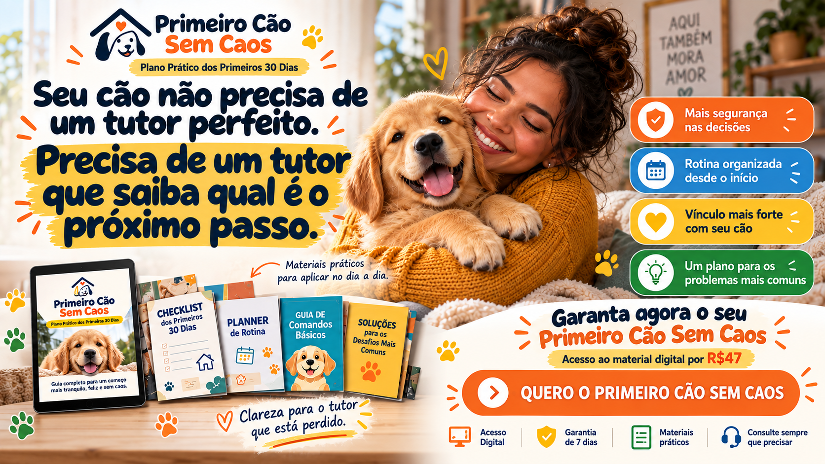 Oferta Primeiro Cão Sem Caos por R$47